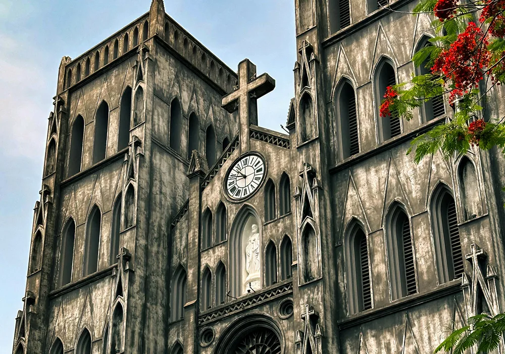 ハノイ大教会（セント・ジョセフ大聖堂）｜フランス植民地建築の象徴